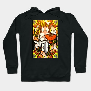 Stained glass avatar fanart Hoodie